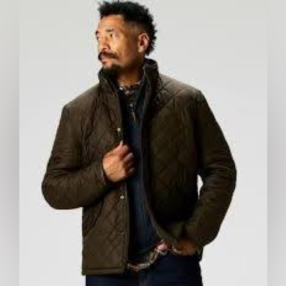 Barbour Powell Polarquilt Jacket, Olive, Size XXL